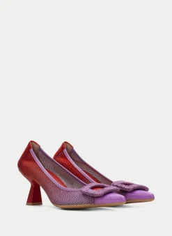 Sapato de Salto nova violet-vermelho