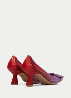 Sapato de Salto nova violet-vermelho