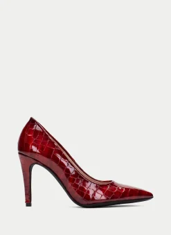 Sapato de Salto samanta coco-rojo
