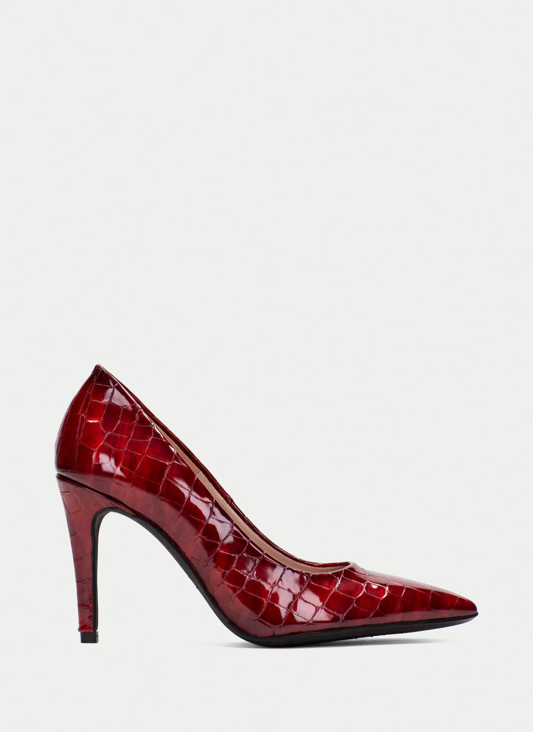 Sapato de Salto samanta coco-rojo