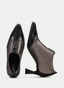 Sapato Fechado dalia preto-chumbo
