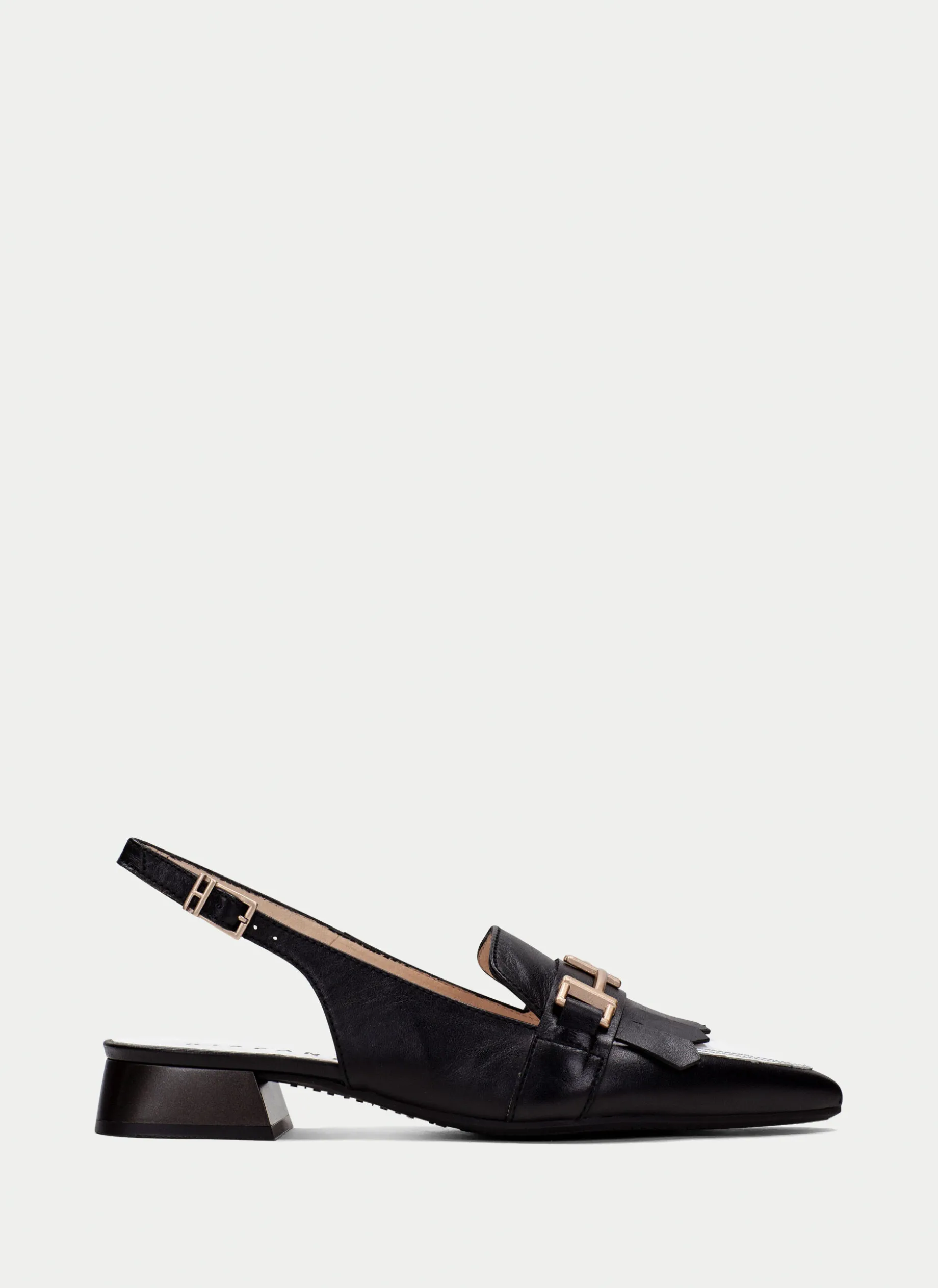 Sapatos rasos dali preto-branco