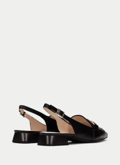 Sapatos rasos dali preto-branco