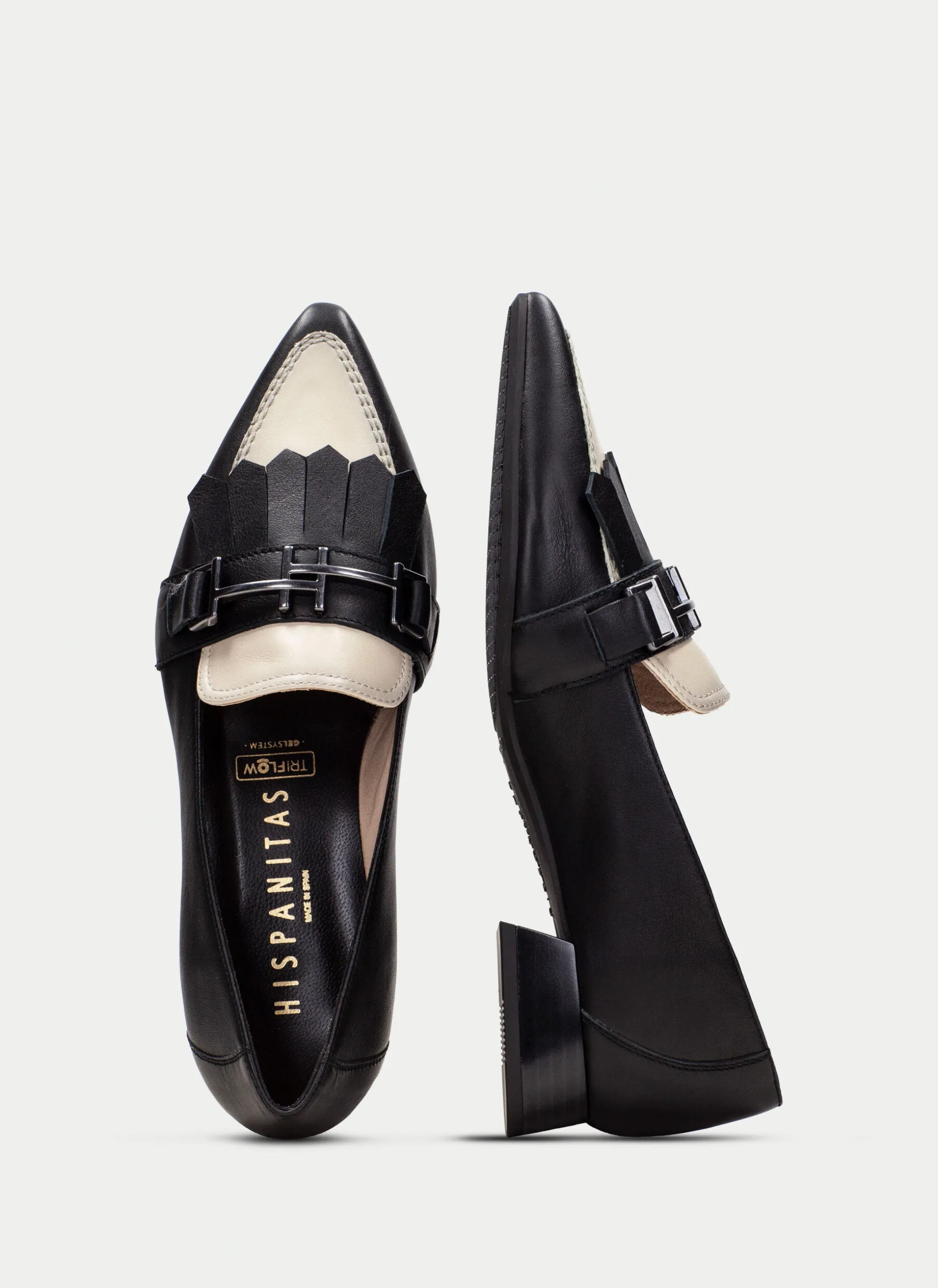 Sapatos rasos dali preto-milk