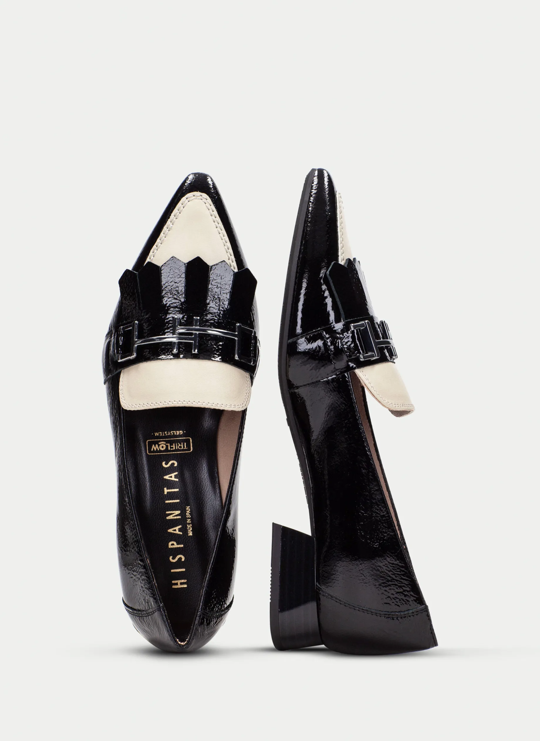 Sapatos rasos dali preto-milk