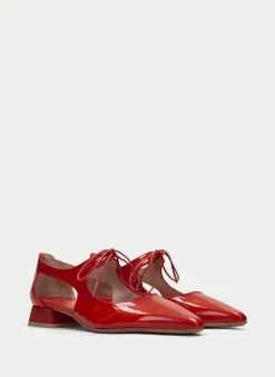 Sapatos rasos dali vermelho