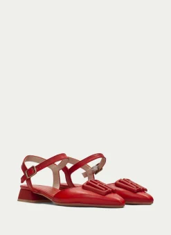 Sapatos rasos dali vermelho