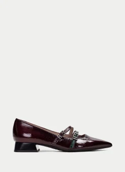 Sapatos rasos dali vinho