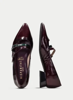 Sapatos rasos dali vinho