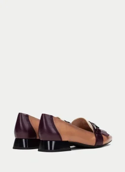Sapatos rasos dali vinho-milk-almond