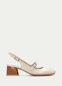 Slingback malta creme