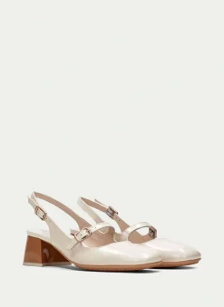 Slingback malta creme