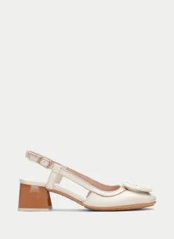 Slingback malta creme