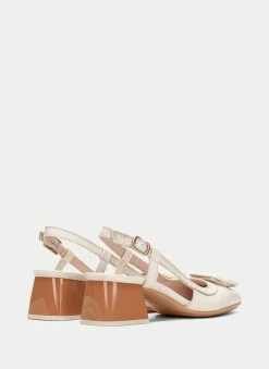 Slingback malta creme
