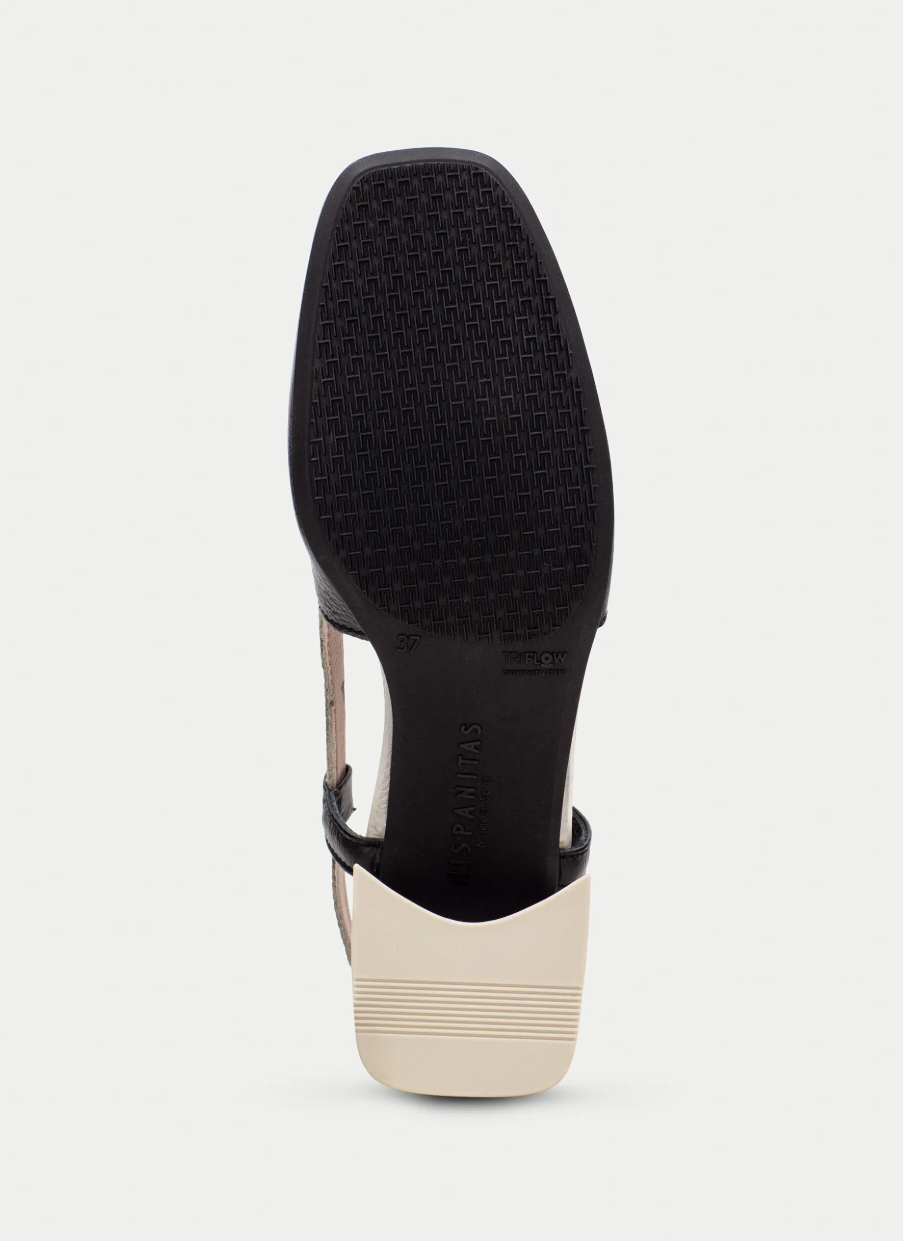 Slingback malta preto-creme