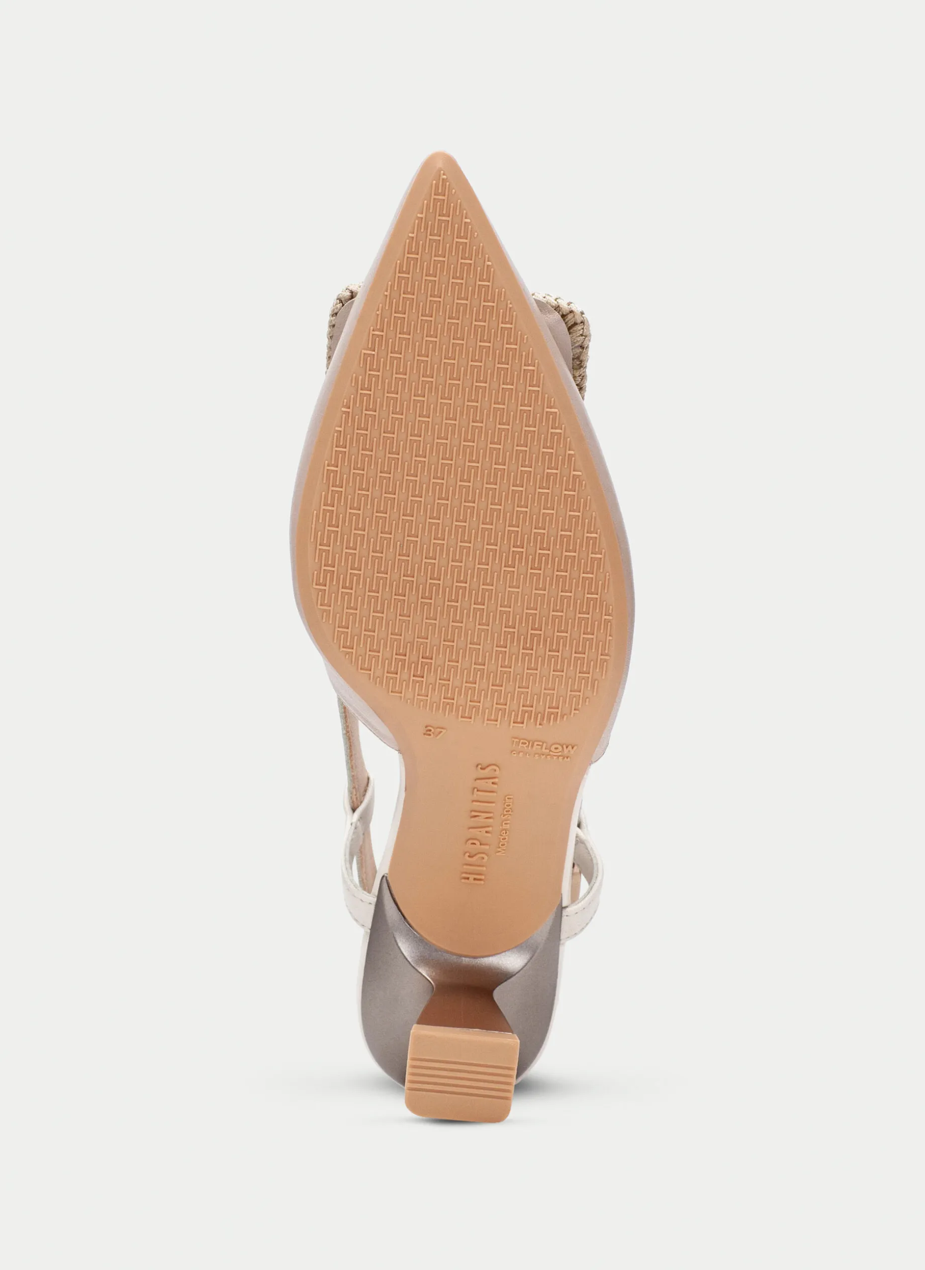 Slingback nova pedra-creme