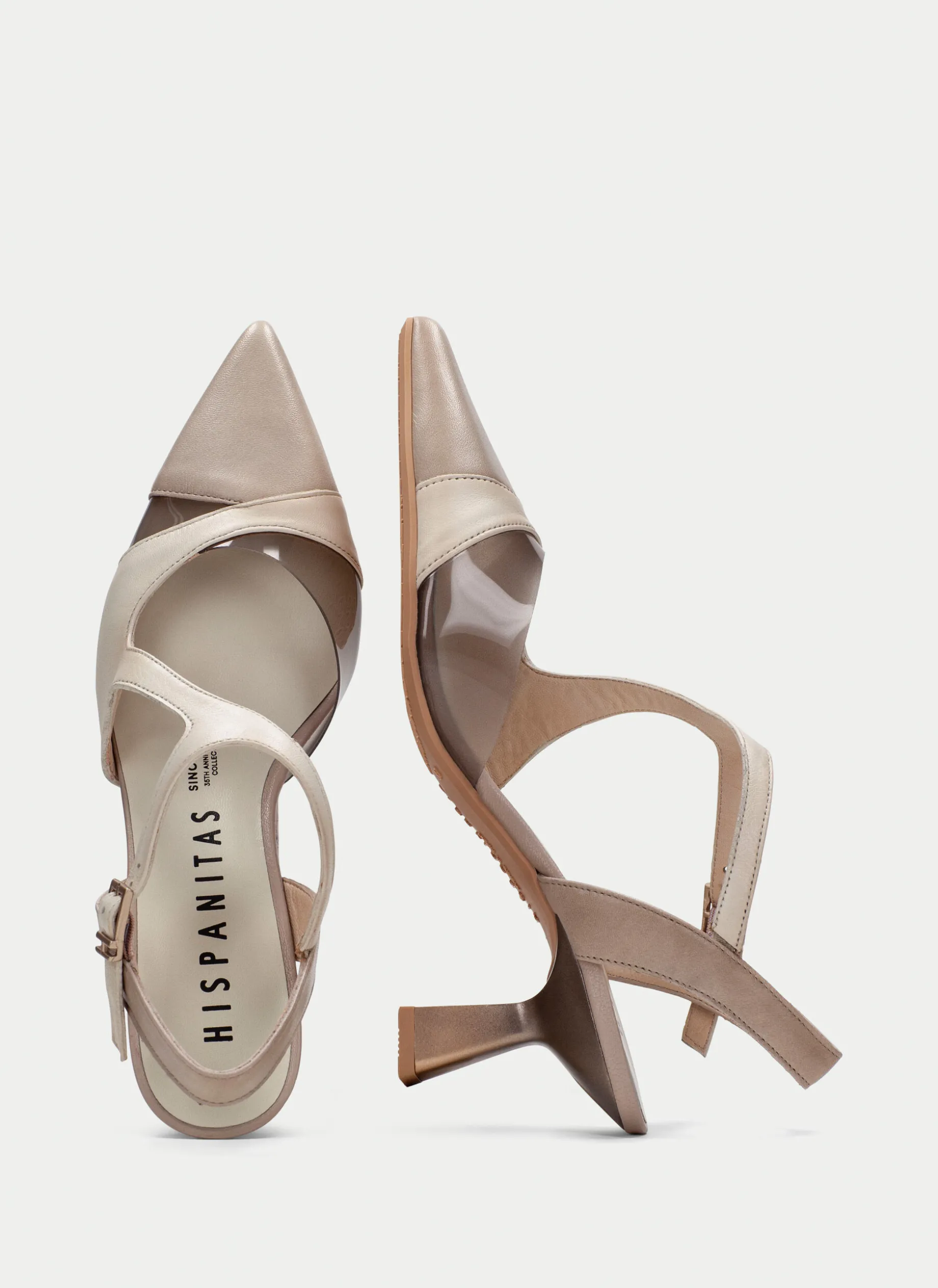 Slingback nova taupe-latte
