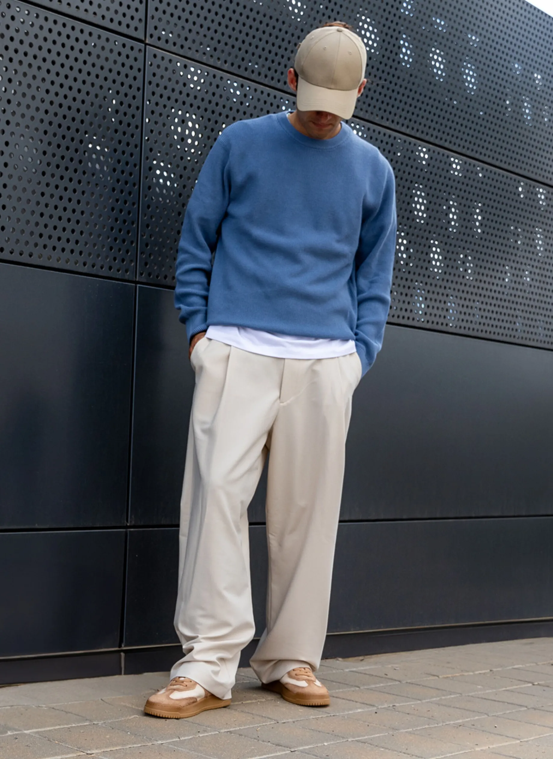 Sneakers branco-beig
