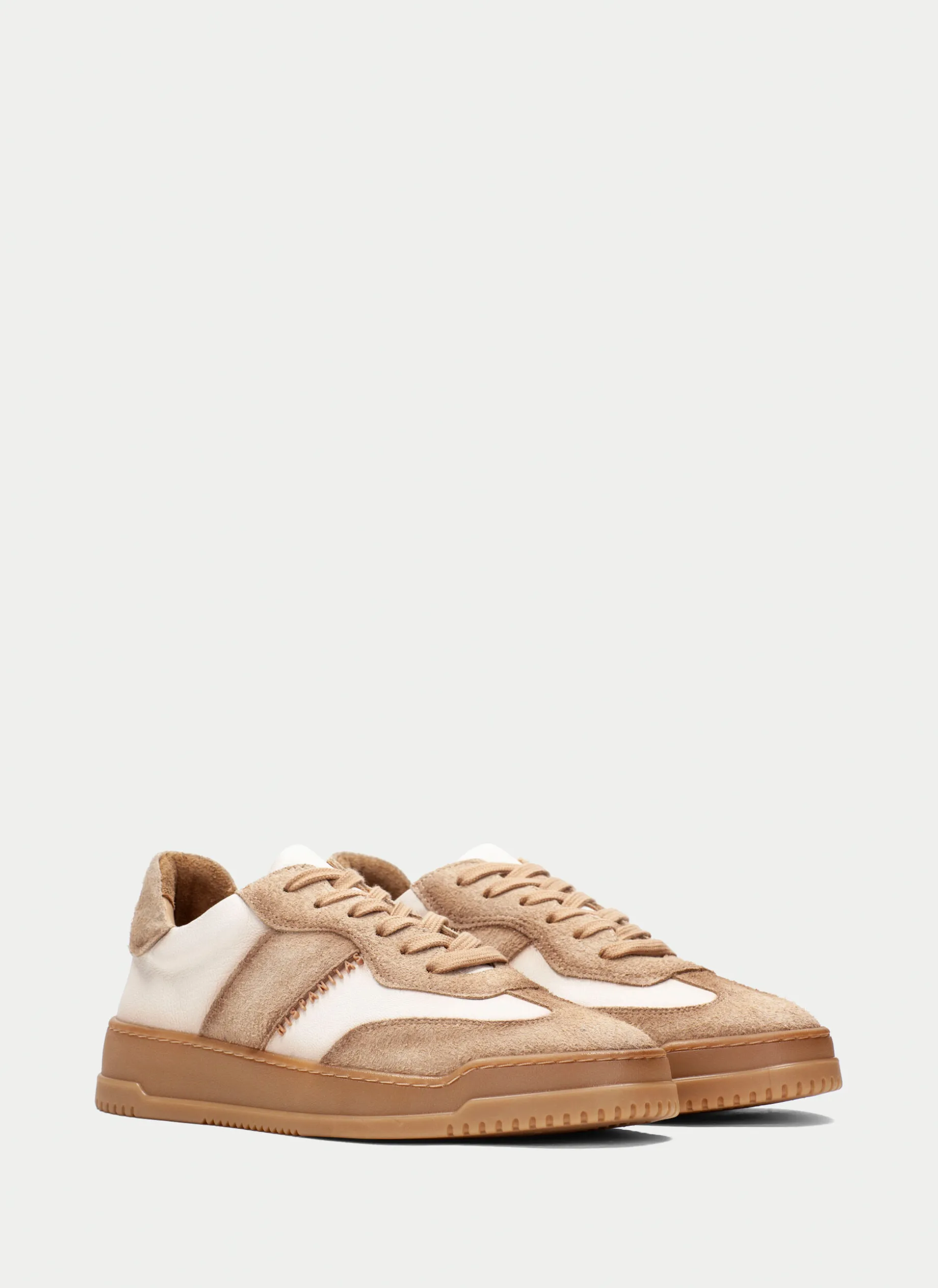 Sneakers branco-beig