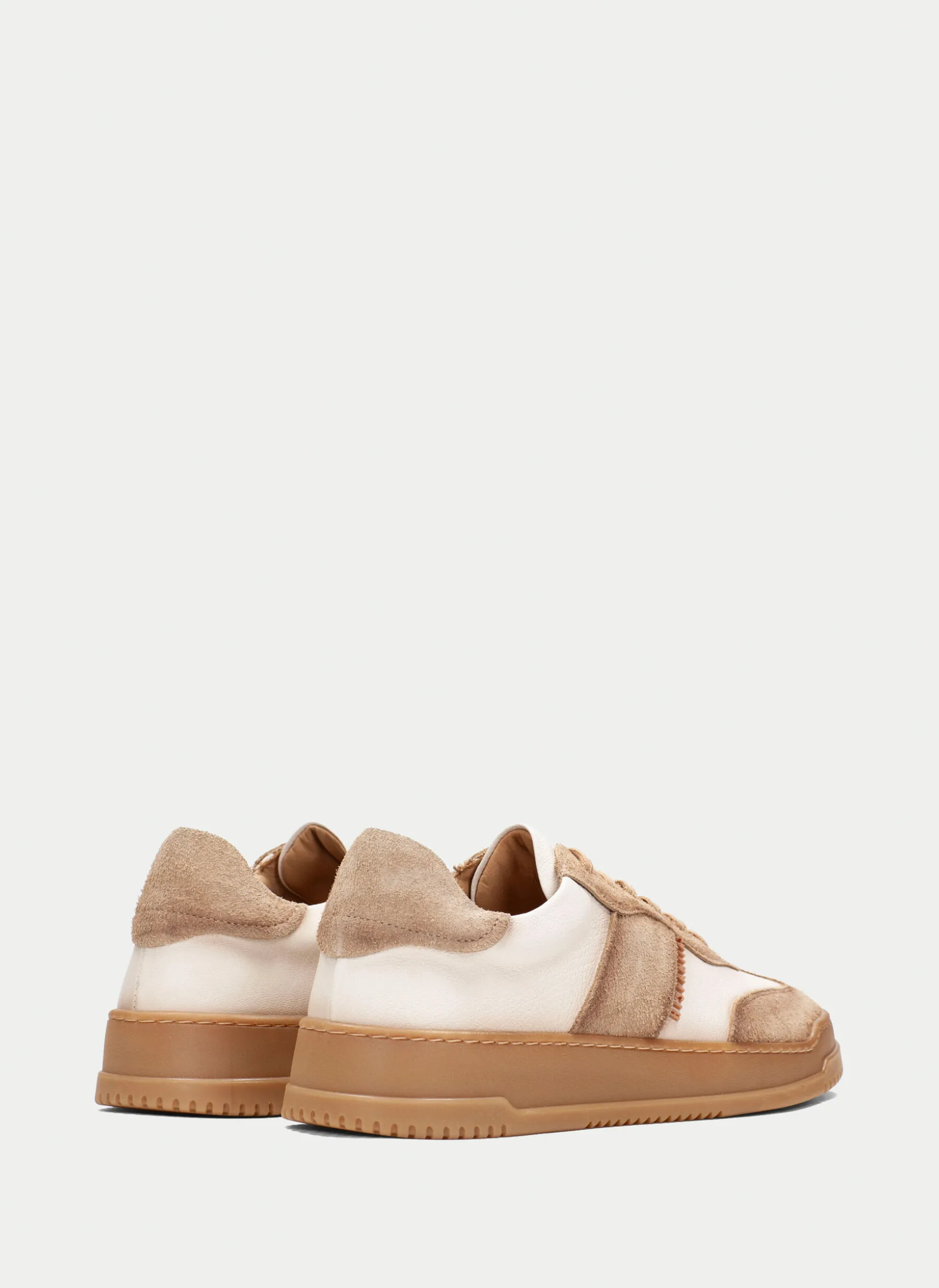 Sneakers branco-beig