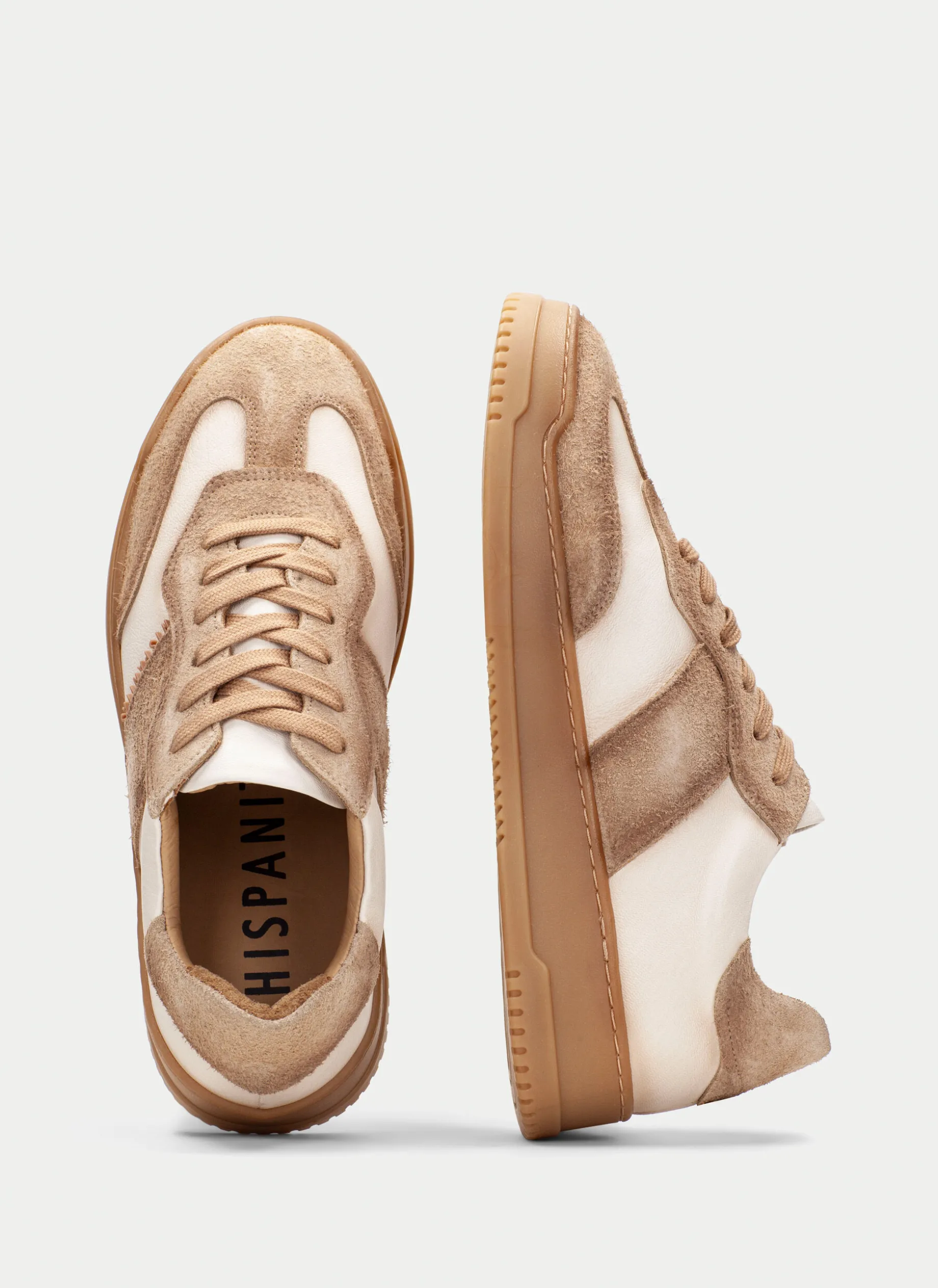 Sneakers branco-beig