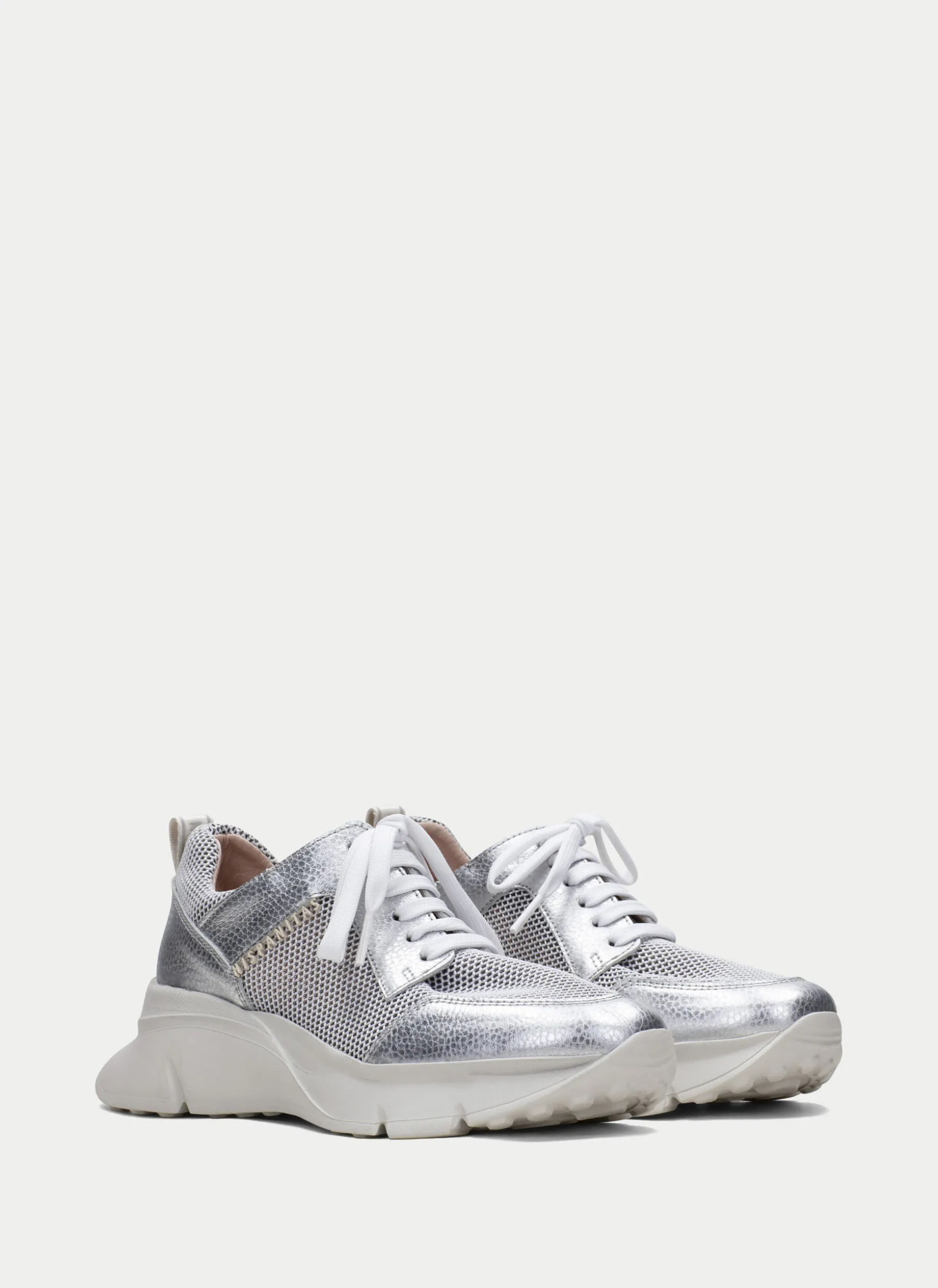 Sneakers hawai blanco-plata