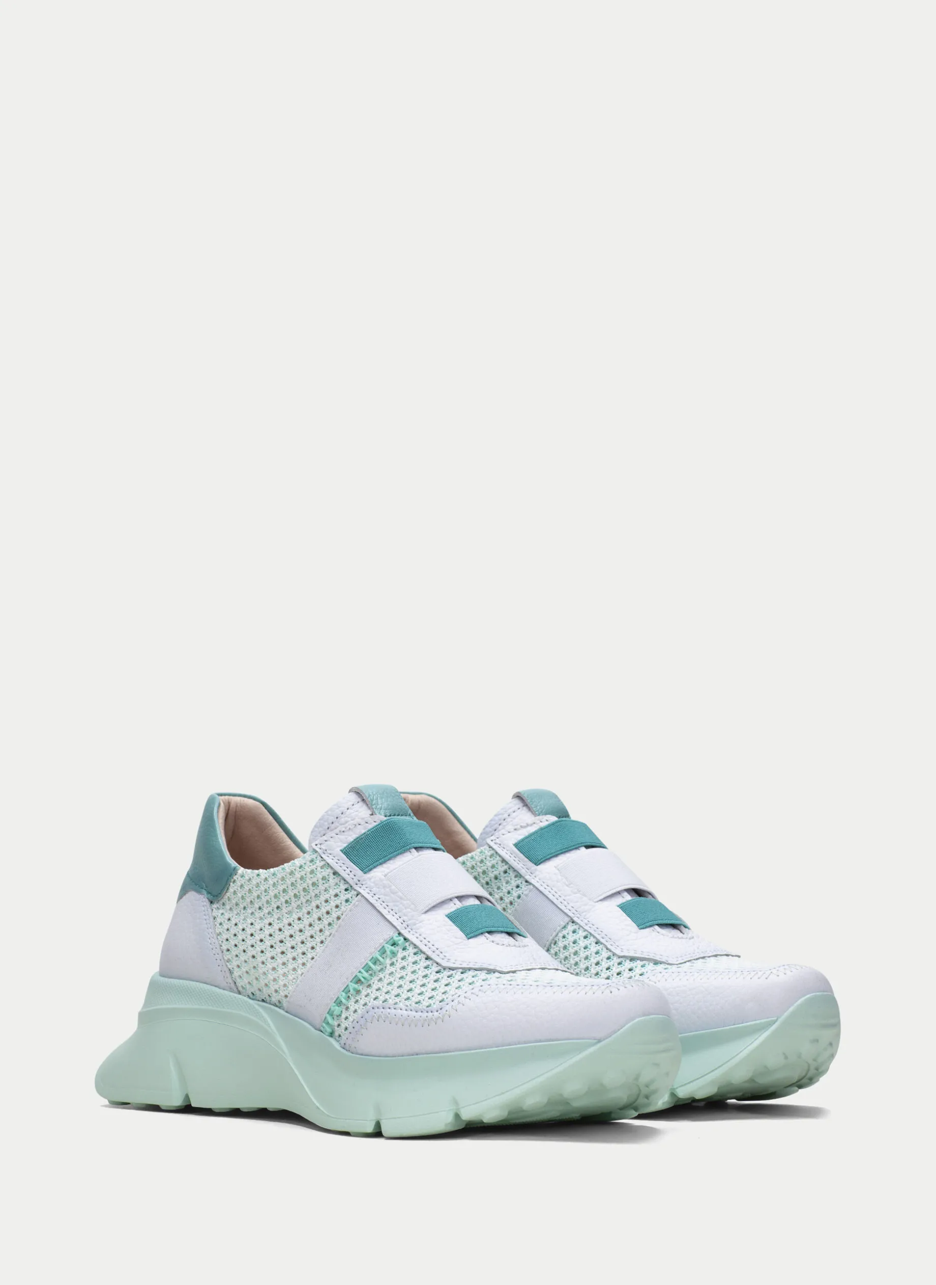 Sneakers hawai branco-aquamarine