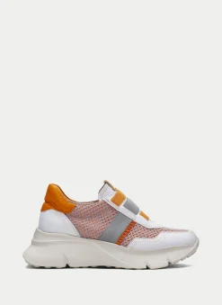 Sneakers hawai branco-laranja