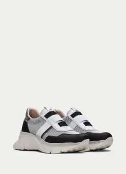 Sneakers hawai branco-preto-prata