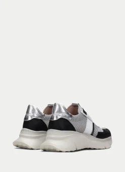Sneakers hawai branco-preto-prata