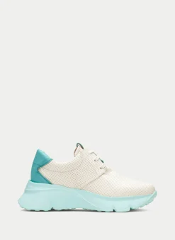 Sneakers hawai creme-aquamarine
