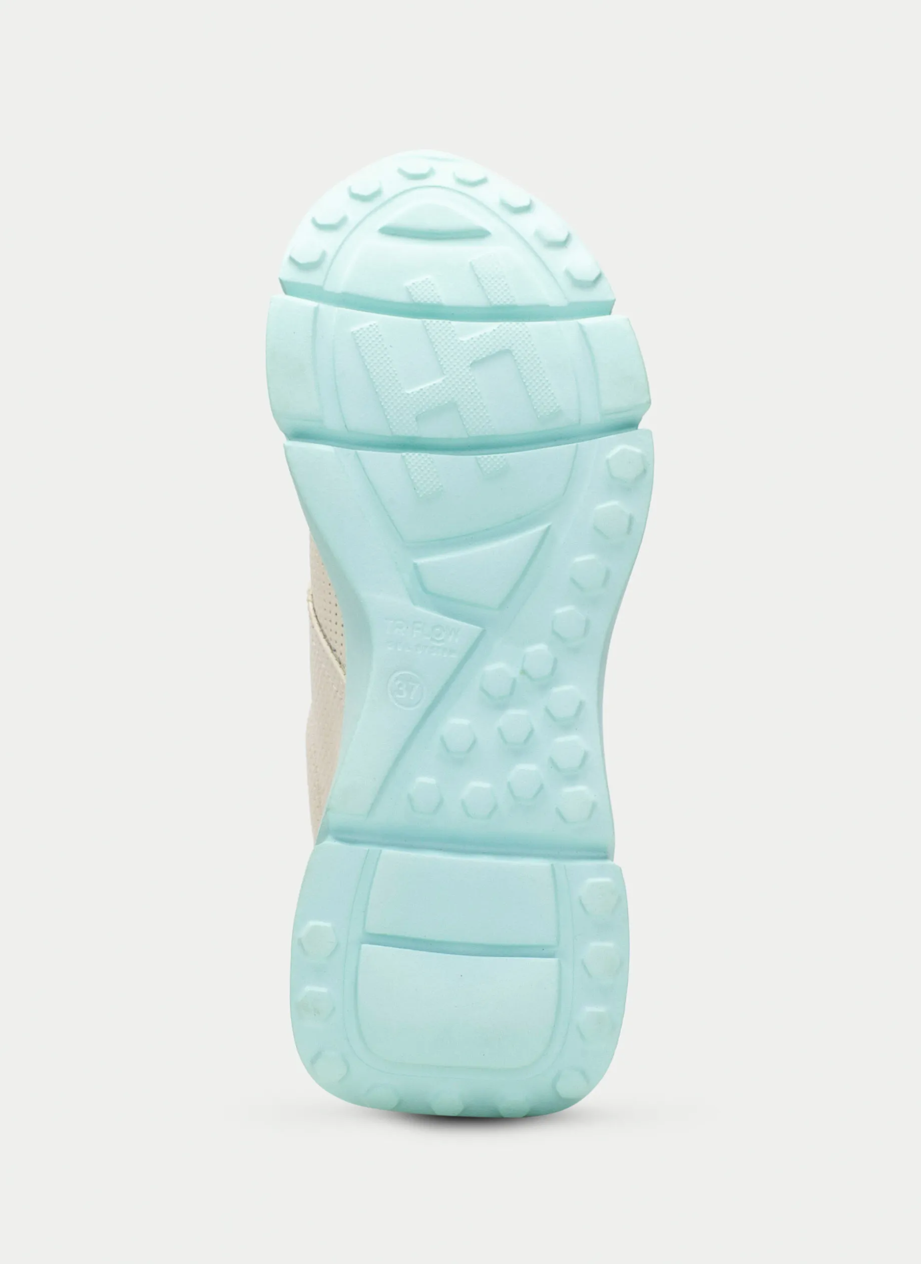 Sneakers hawai creme-aquamarine