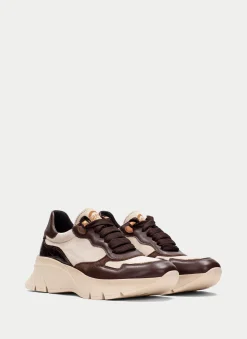 Sneakers helsinki marrom-milk