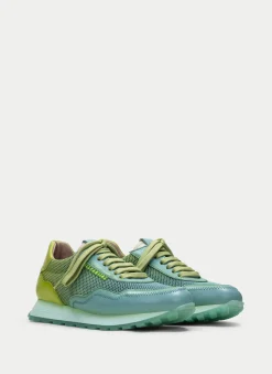 Sneakers loira aquamarine-kiwi