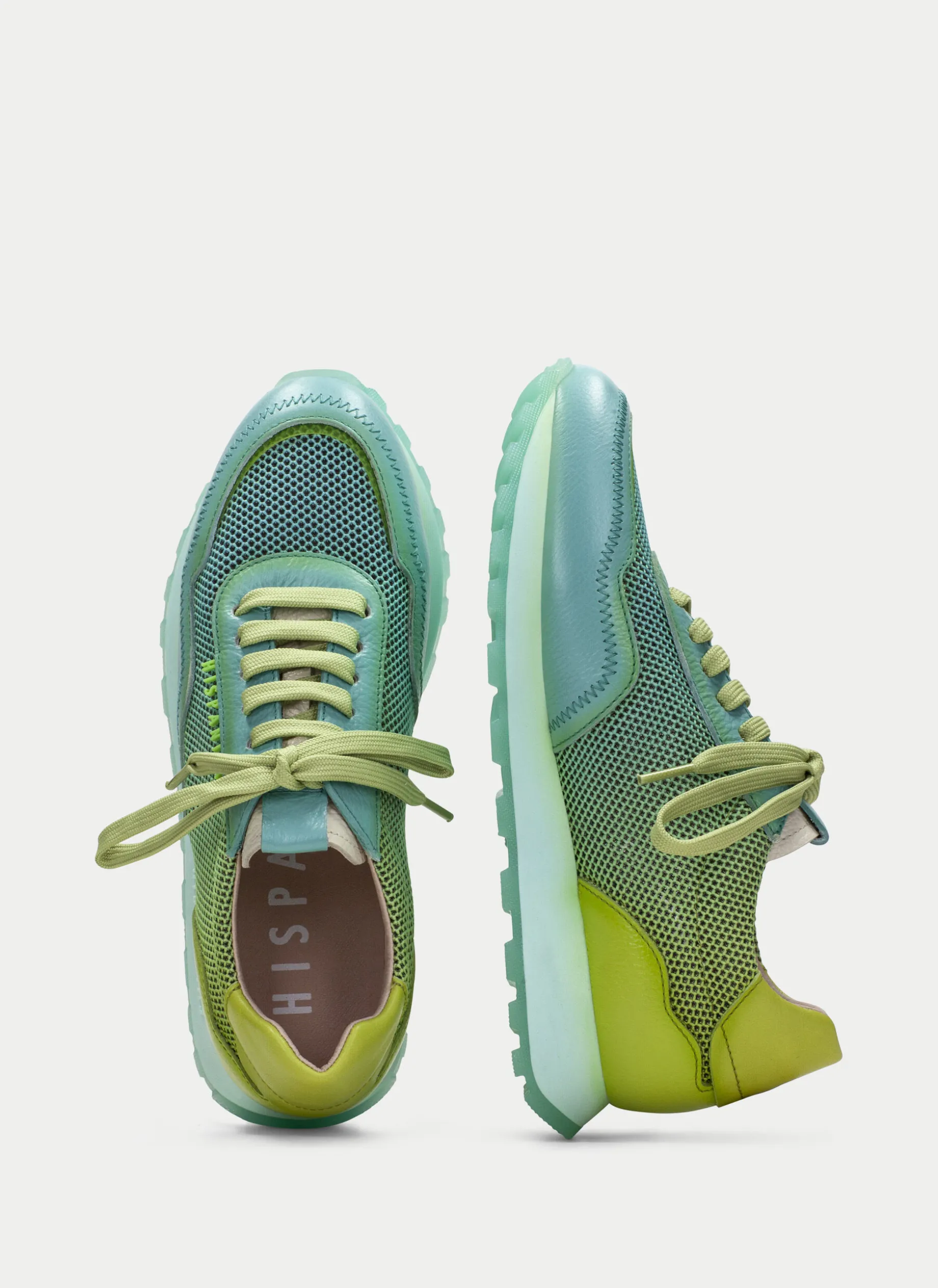 Sneakers loira aquamarine-kiwi