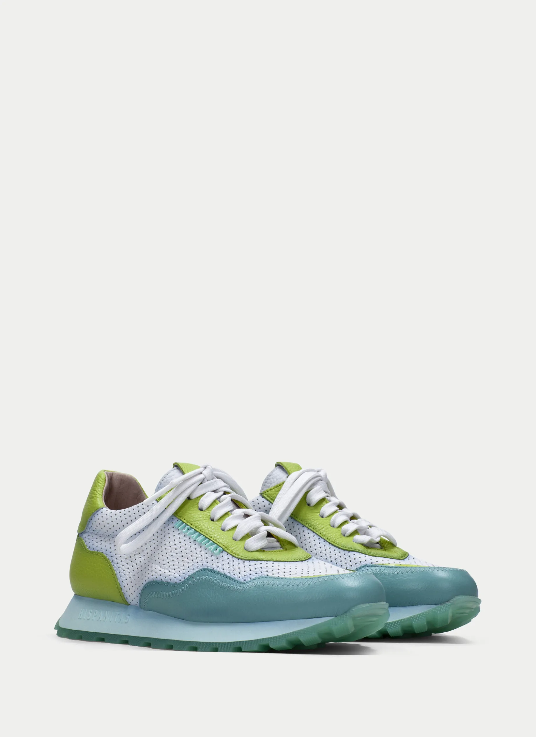 Sneakers loira aquamarine-kiwi