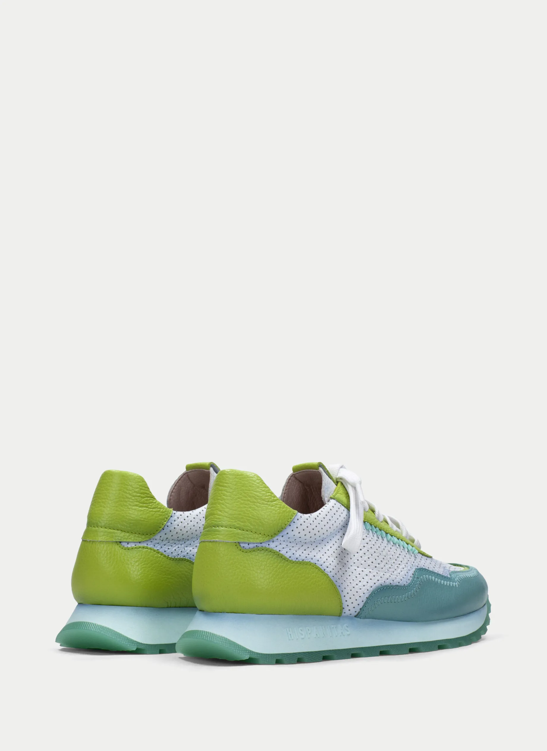 Sneakers loira aquamarine-kiwi