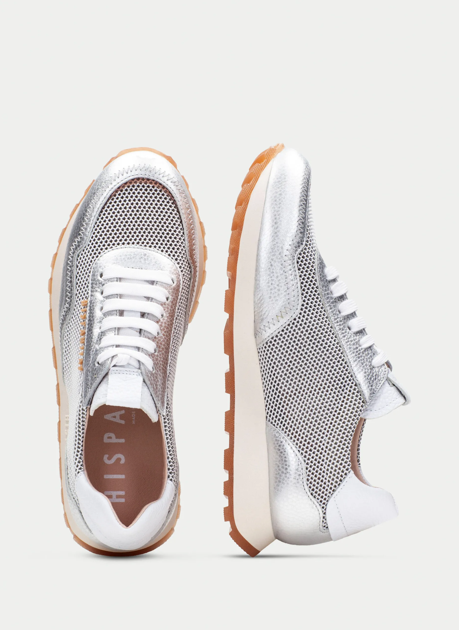 Sneakers loira blanco-plata