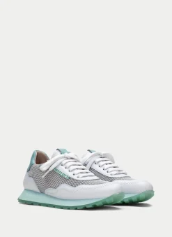 Sneakers loira branco-aquamarine