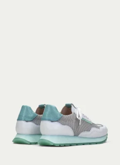 Sneakers loira branco-aquamarine