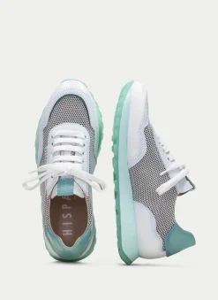 Sneakers loira branco-aquamarine