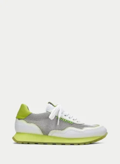 Sneakers loira branco-kiwi