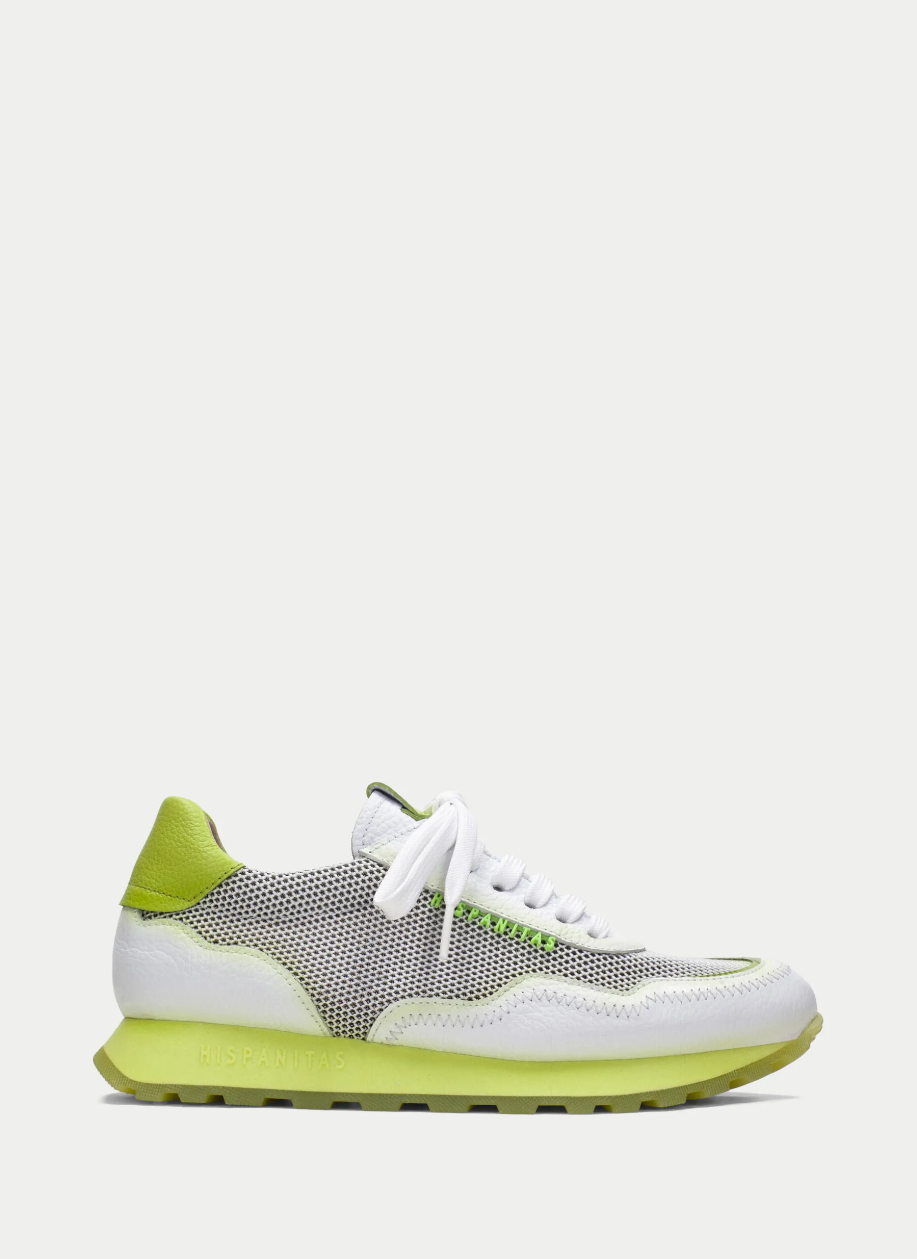 Sneakers loira branco-kiwi
