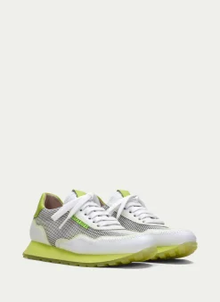 Sneakers loira branco-kiwi
