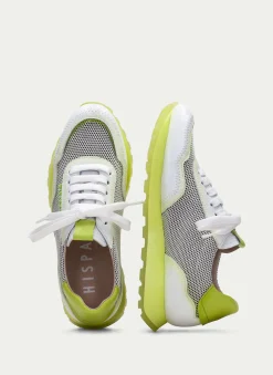 Sneakers loira branco-kiwi