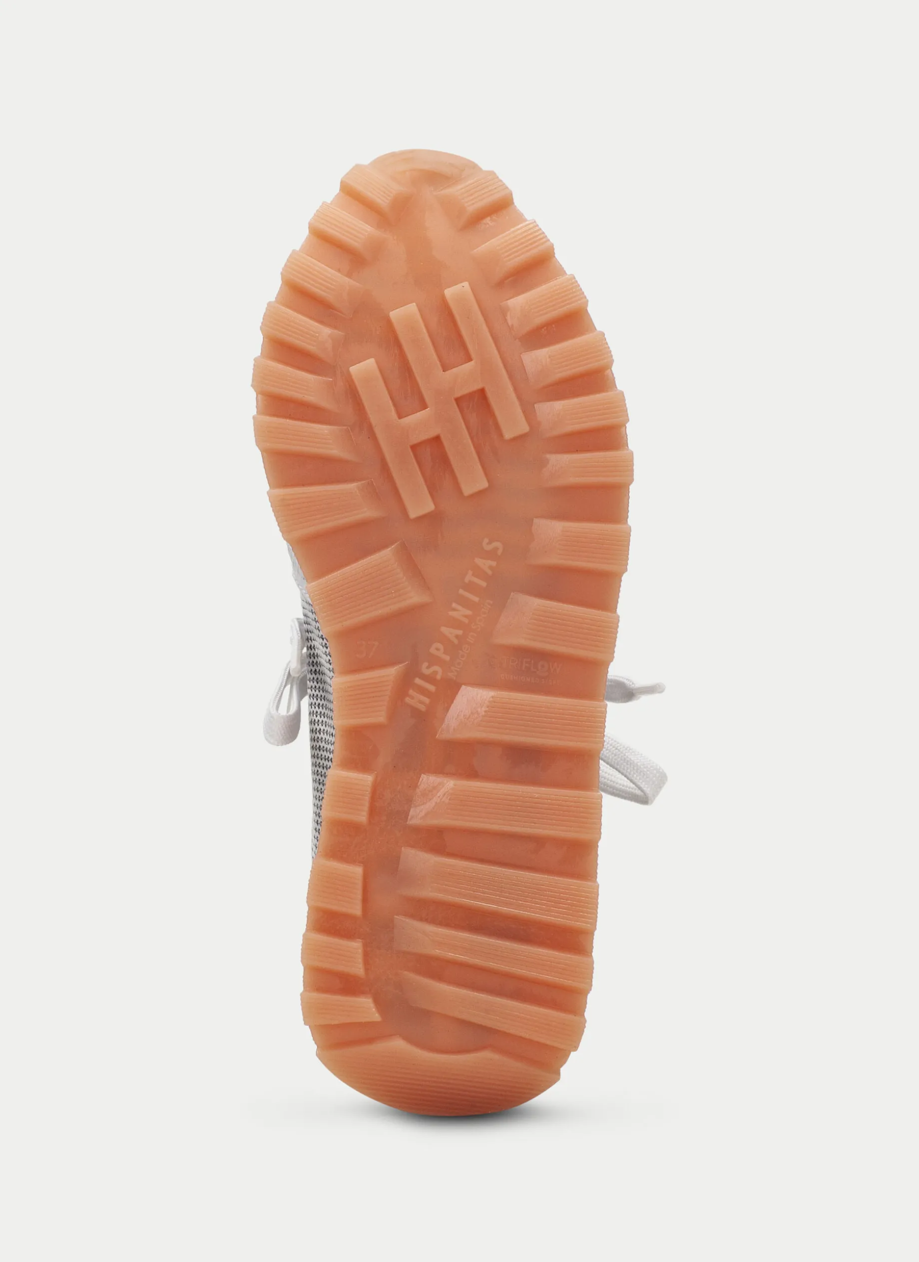Sneakers loira branco-laranja