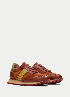 Sneakers loira couro