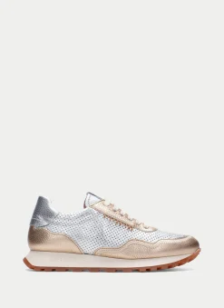Sneakers loira oro-plata
