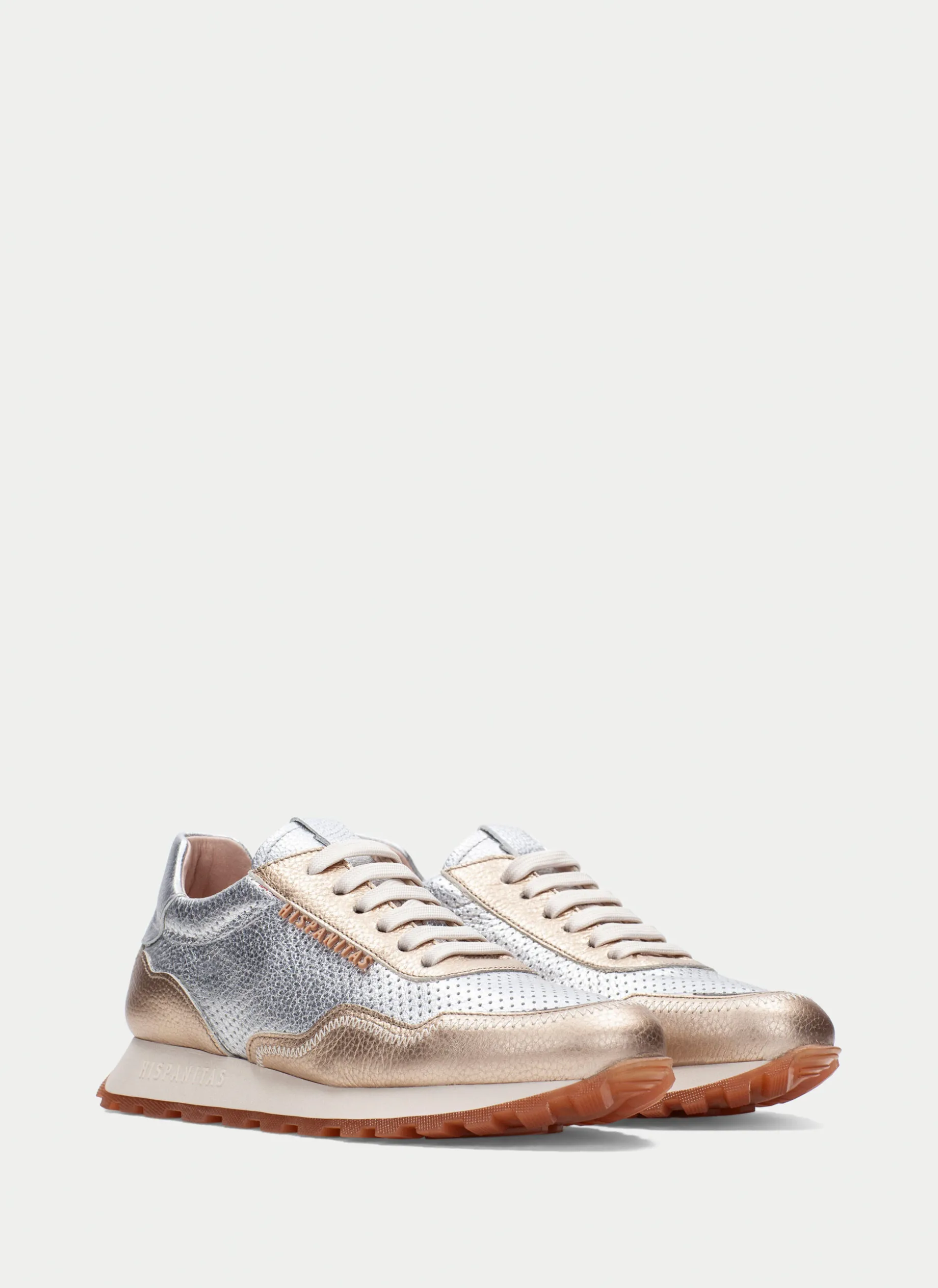 Sneakers loira oro-plata