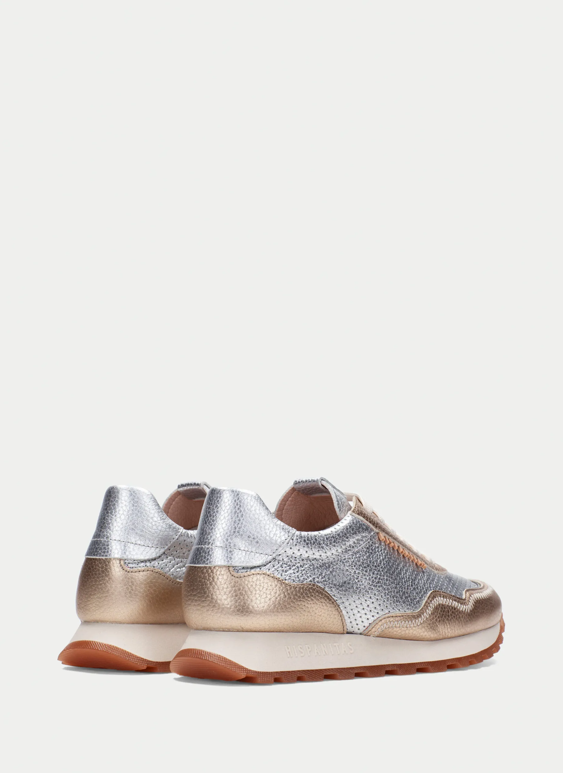 Sneakers loira oro-plata